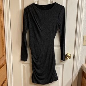 Banana Republic Charcoal Long Sleeve Dress
